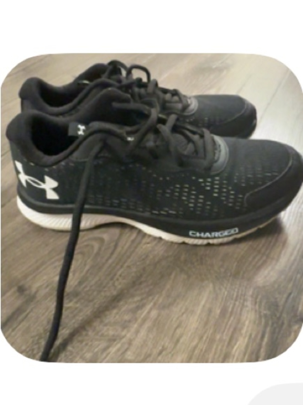 Under Armour Charged Black Running Shoes Youth Size 5.5Y
